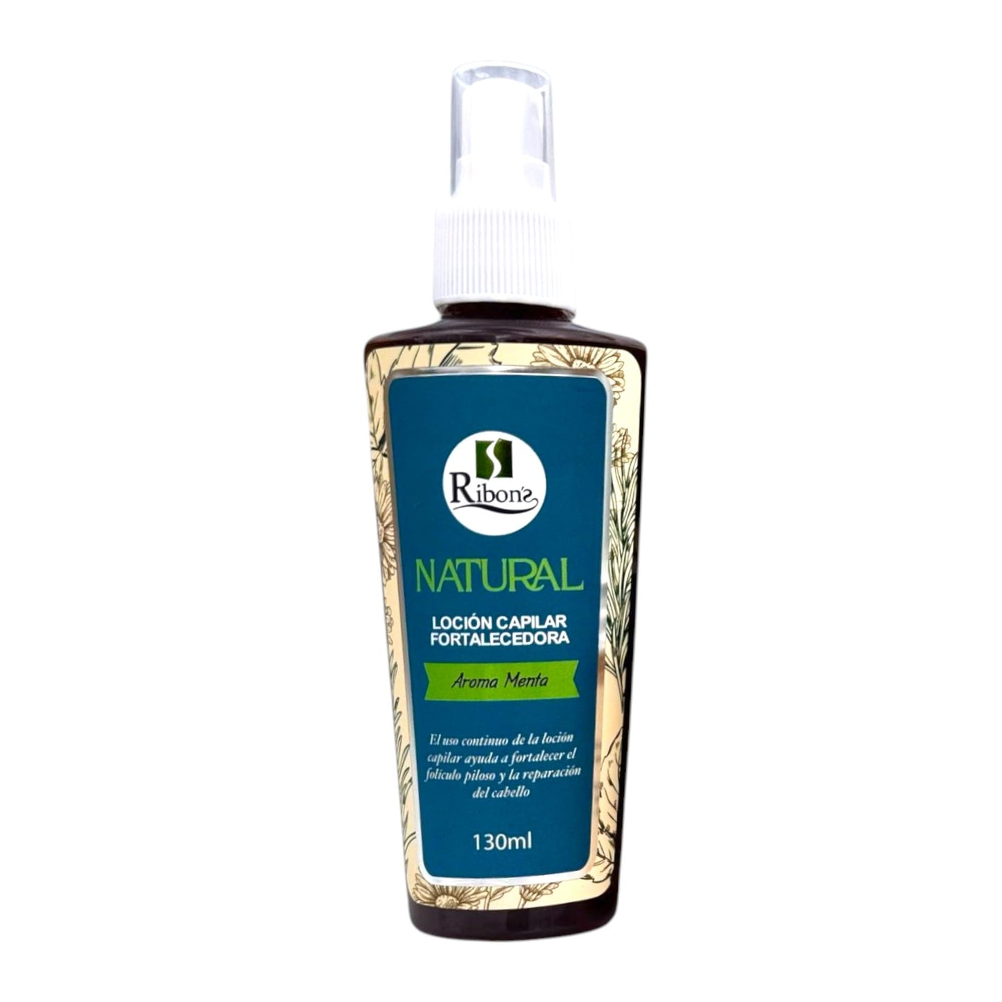 Ribon's Natural Hair Strengthening Lotion – Mint Scent, 130ml, Hair Repair Treatment – Deep Conditioning & Strengthening Formula (300g)