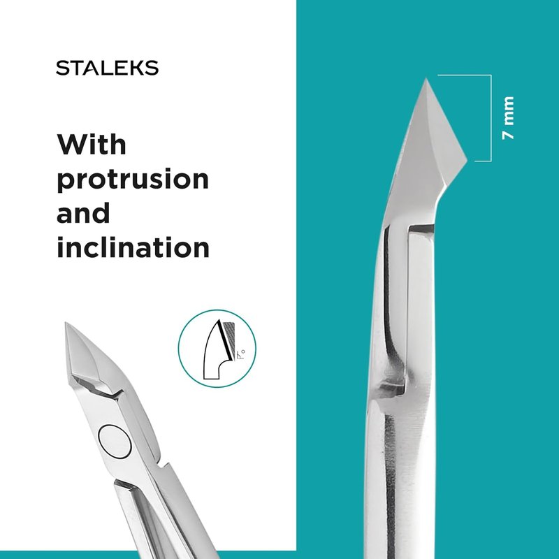 Staleks PODO 10 Podology Scissors Nippers - 7mm Blades for Corns & Calluses | Beveled Tips