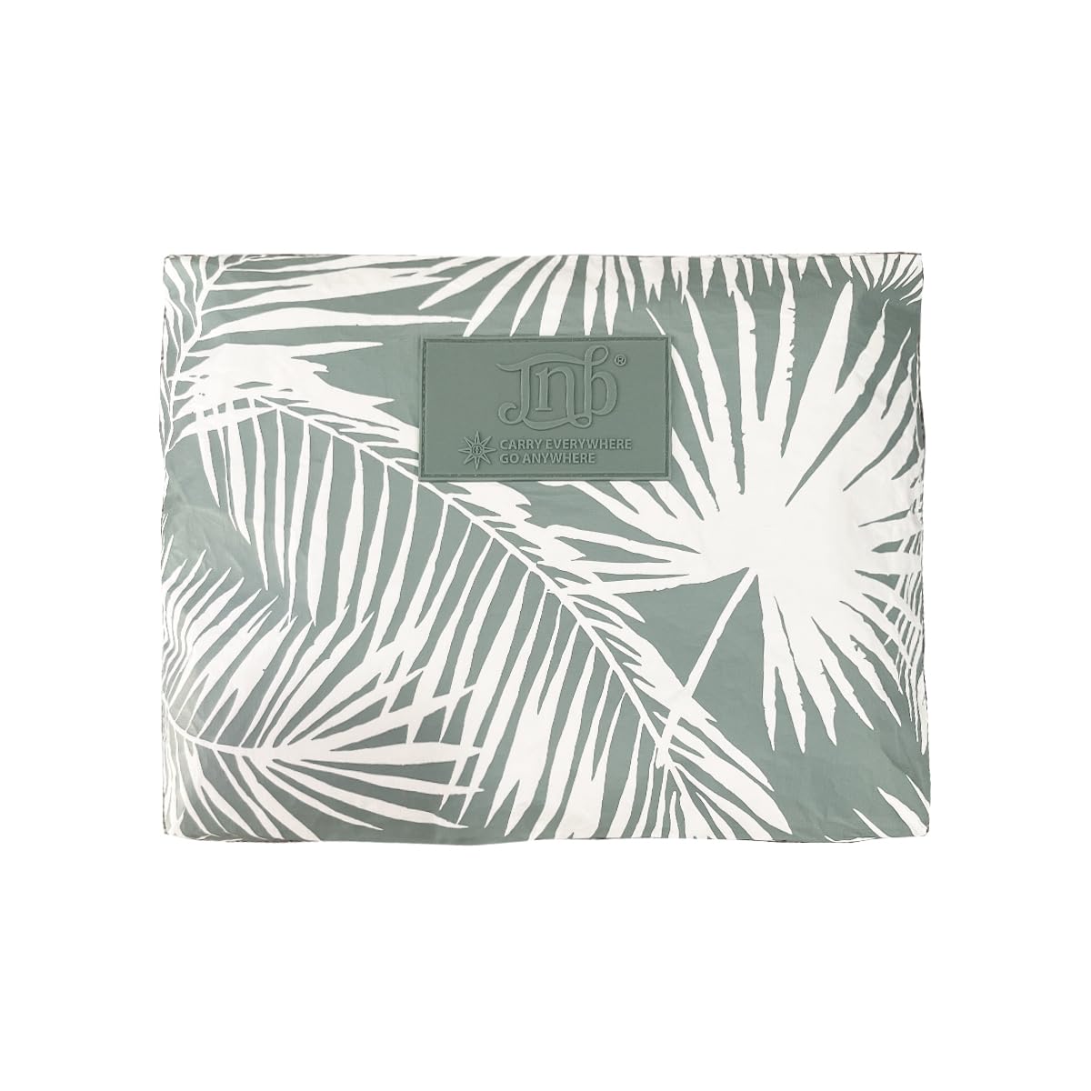 JNB 100% Coated Tyvek Material Palm Leaves Design Beach Pouch, Waterproof Pouch for Beach, Makeup Pouch, Wet Dry Bag, Sag03