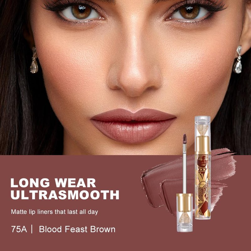 Matte Velvet Lip Stain - Long-Lasting Transfer-Resistant Liquid Lipstick | Lightweight Non-Sticky Formula, Misty Matte Finish