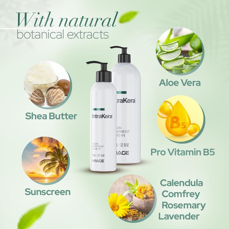 Image Intrakera Leave-In Conditioner for Frizzy, Curly, and Straight Hair - Stop Washing your Hair Every Day - Keratin -Replenisher - Detangler for Dry or Damaged Hair - 32 Fl Oz