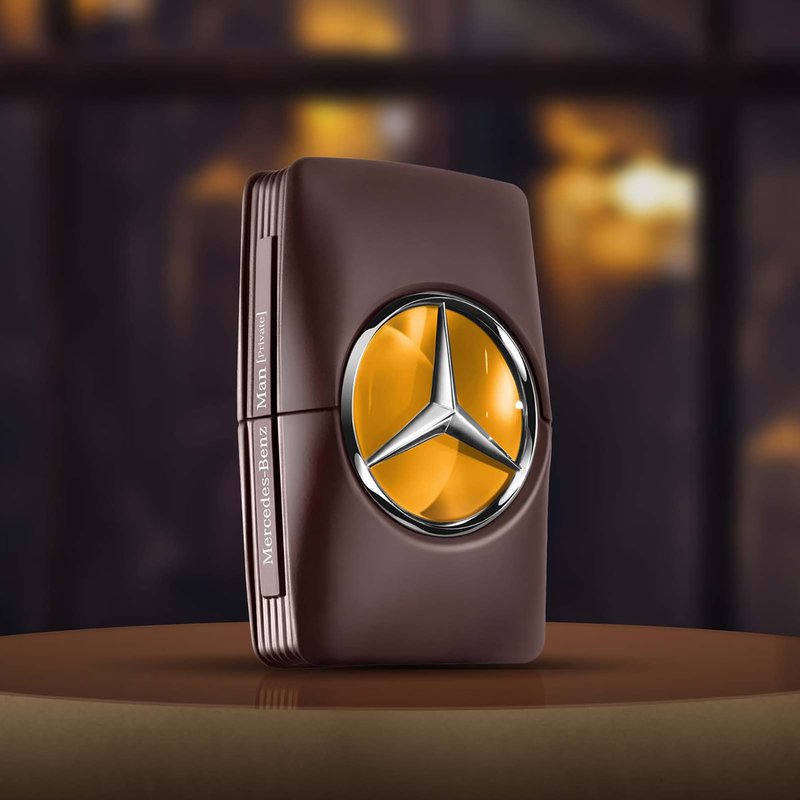 Mercedes Benz Man Private - Amber Woody Eau de Parfum - Mens Cologne Gift for Men - Long-Lasting Scent with Patchouli and Cedar - 3.4 oz EDP Spray
