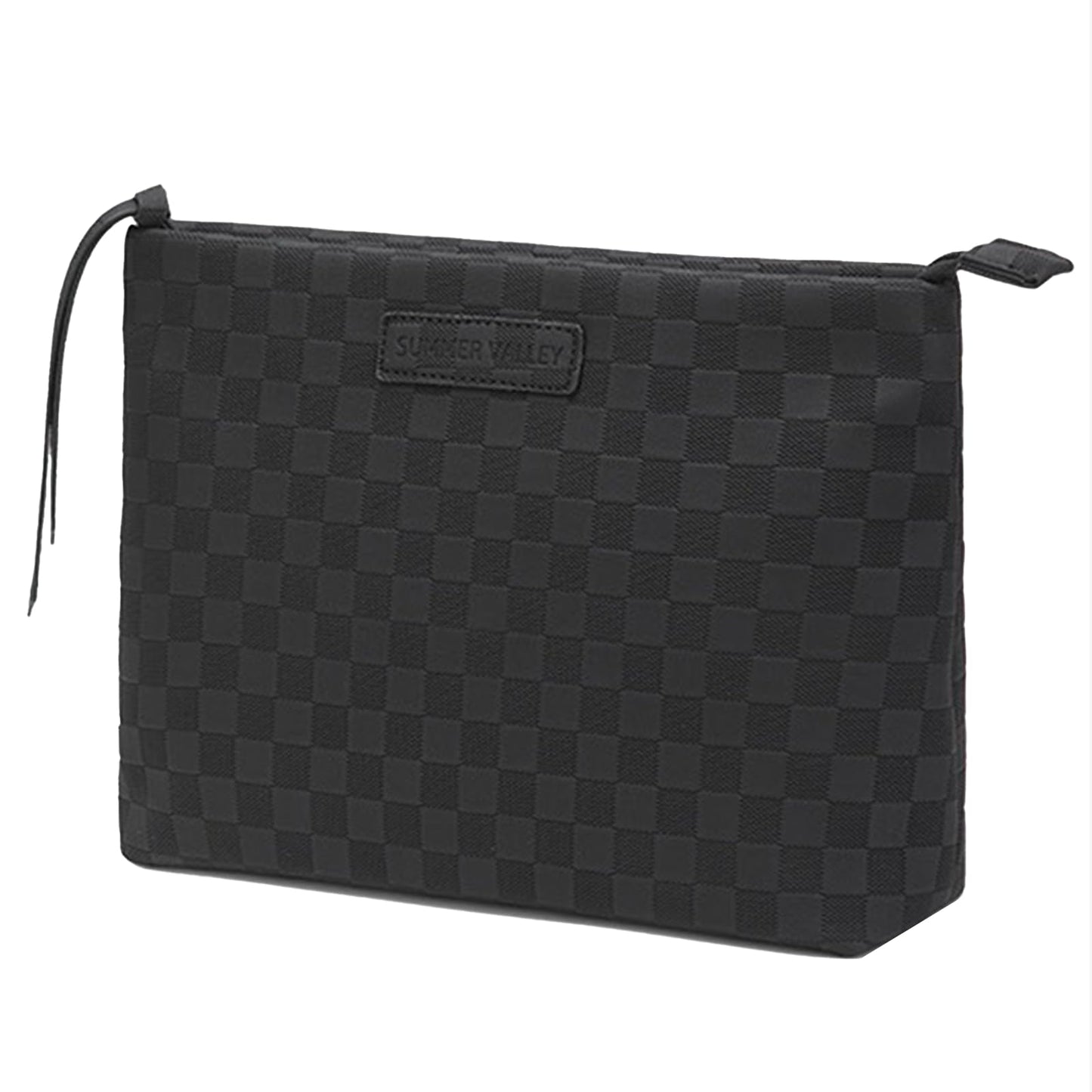 YDR Large Travel Bag,Makeup Bag Large Capacity Makeup Organizer Portable Travel Toiletry Bag PU leather Portable Travel Pouch(Cosmetic-2-Black)