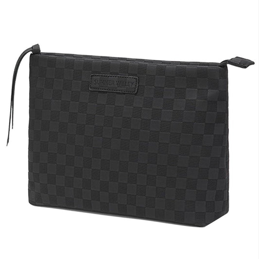 YDR Large Travel Bag,Makeup Bag Large Capacity Makeup Organizer Portable Travel Toiletry Bag PU leather Portable Travel Pouch(Cosmetic-2-Black)