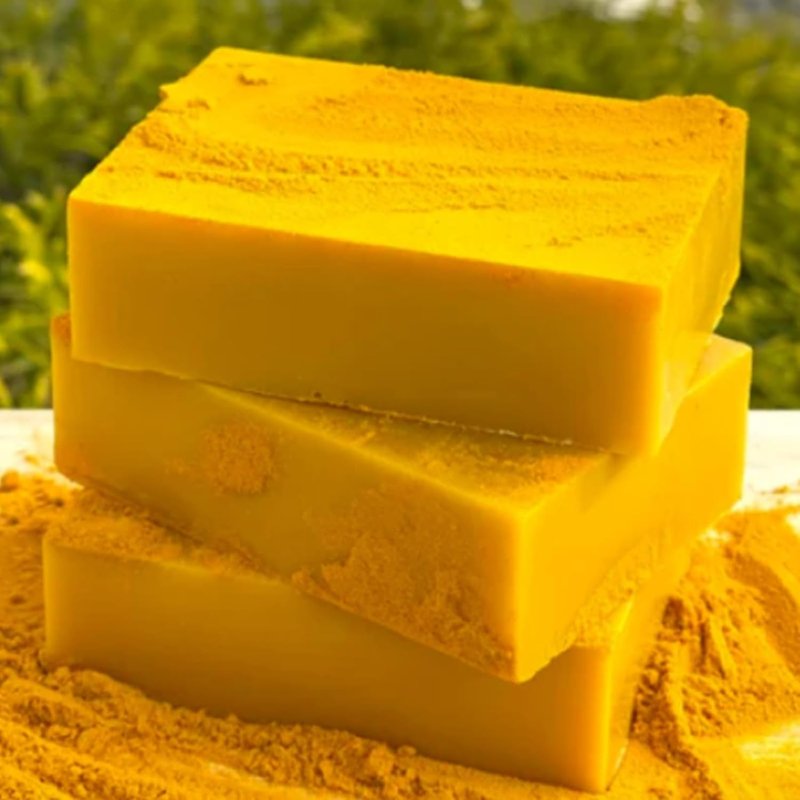 Lemon Soap with Vitamin C & Collagen | Moisturizing Shea Butter for Face & Body - 4 Bars
