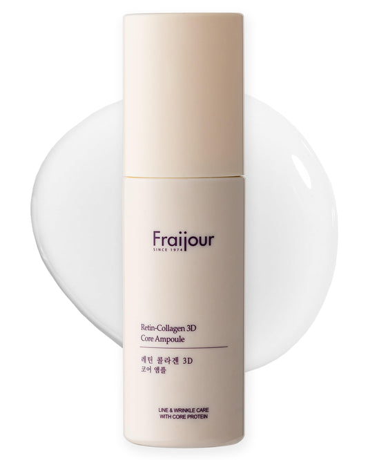 Fraijour Retin-Collagen 3D Core Ampoule – Anti-Aging Serum with Stabilized Retinal, 29 Proteins & Milk Extracts, Firms & Revives Skin, Boosts Elasticity & Glow, For Sensitive Skin, 1.69 fl.oz.