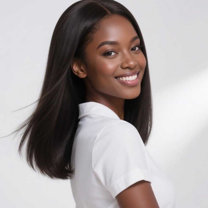 Skinlike HD Lace Closure Human Hair Straight Short Bob Human Hair 13X4 Real 180% Density Wigs For Black Women 0.10mm Ultra-thin Lace Glueless Pre-Plucked With Baby Hair Free Part Wig (18inch)