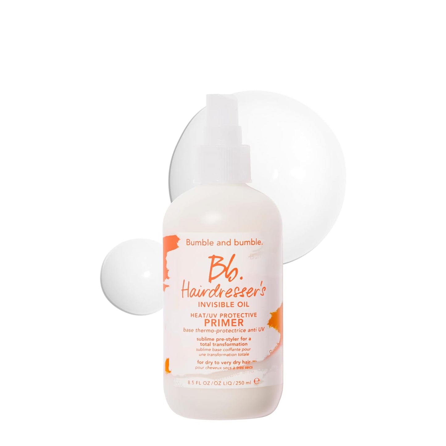Bumble and bumble. Hairdresser's Invisible Oil Leave-In Conditioner - UV Protection, Hydrating & Anti-Frizz | All Hair Types | Argan & Coconut Oil
