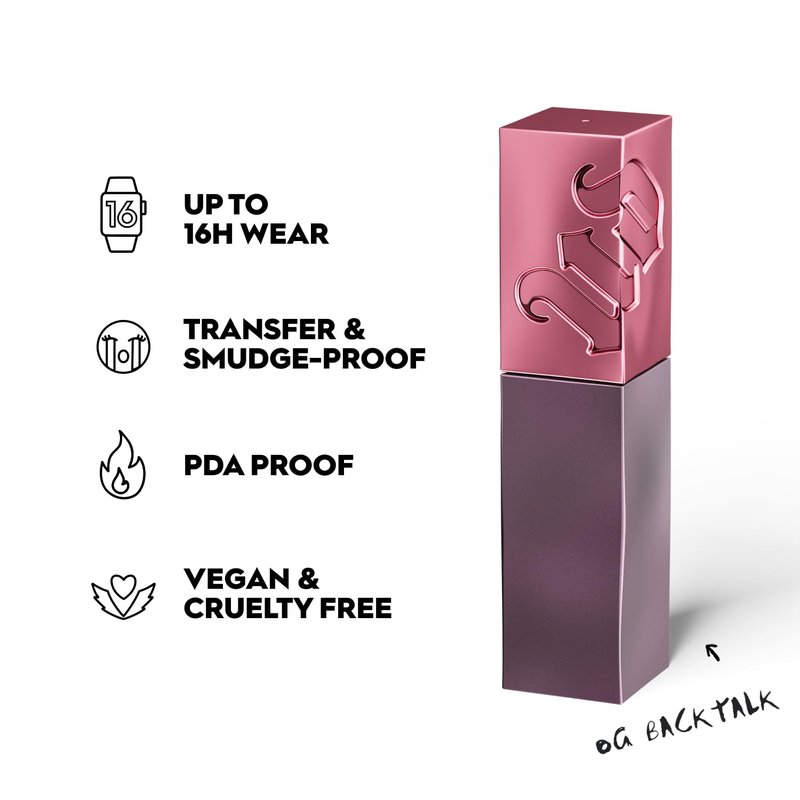 Urban Decay Vice Lip Bond Glossy Longwear Liquid Lipstick OG Backtalk