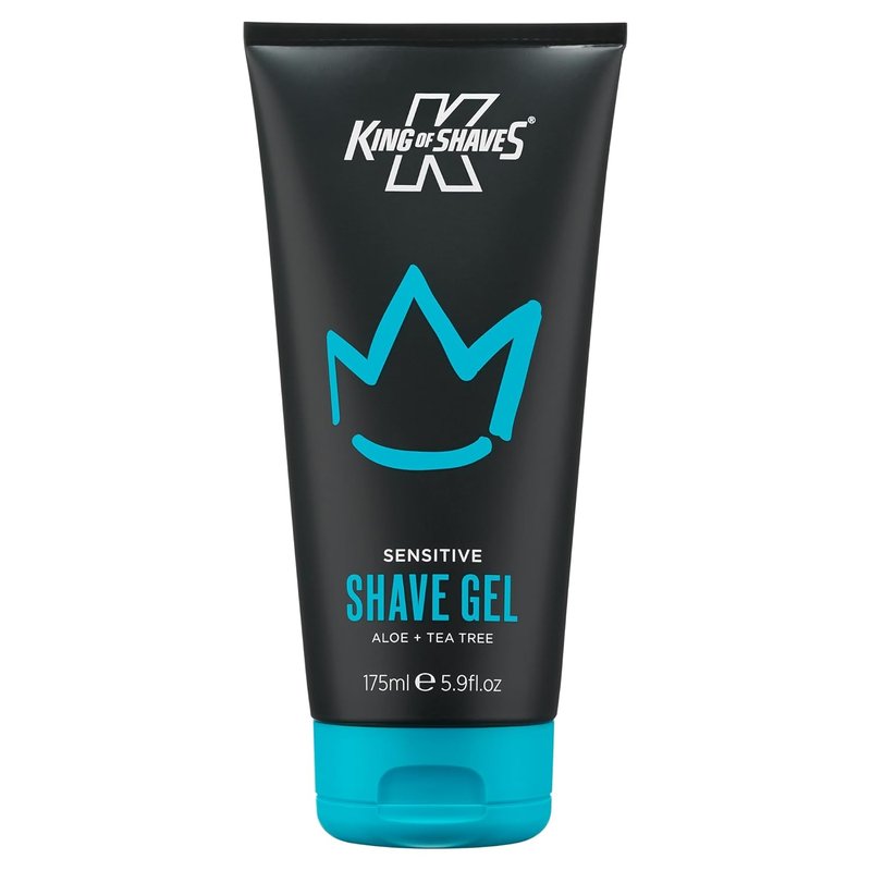 King of Shaves Sensitive Shaving Gel - Low Foam for Refreshing Shave | 5.92 fl oz