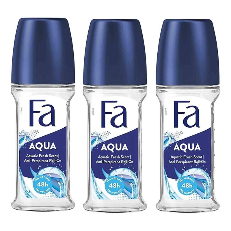 Fa Deodorant 1.7 oz. Roll-On Aqua (3-Pack)