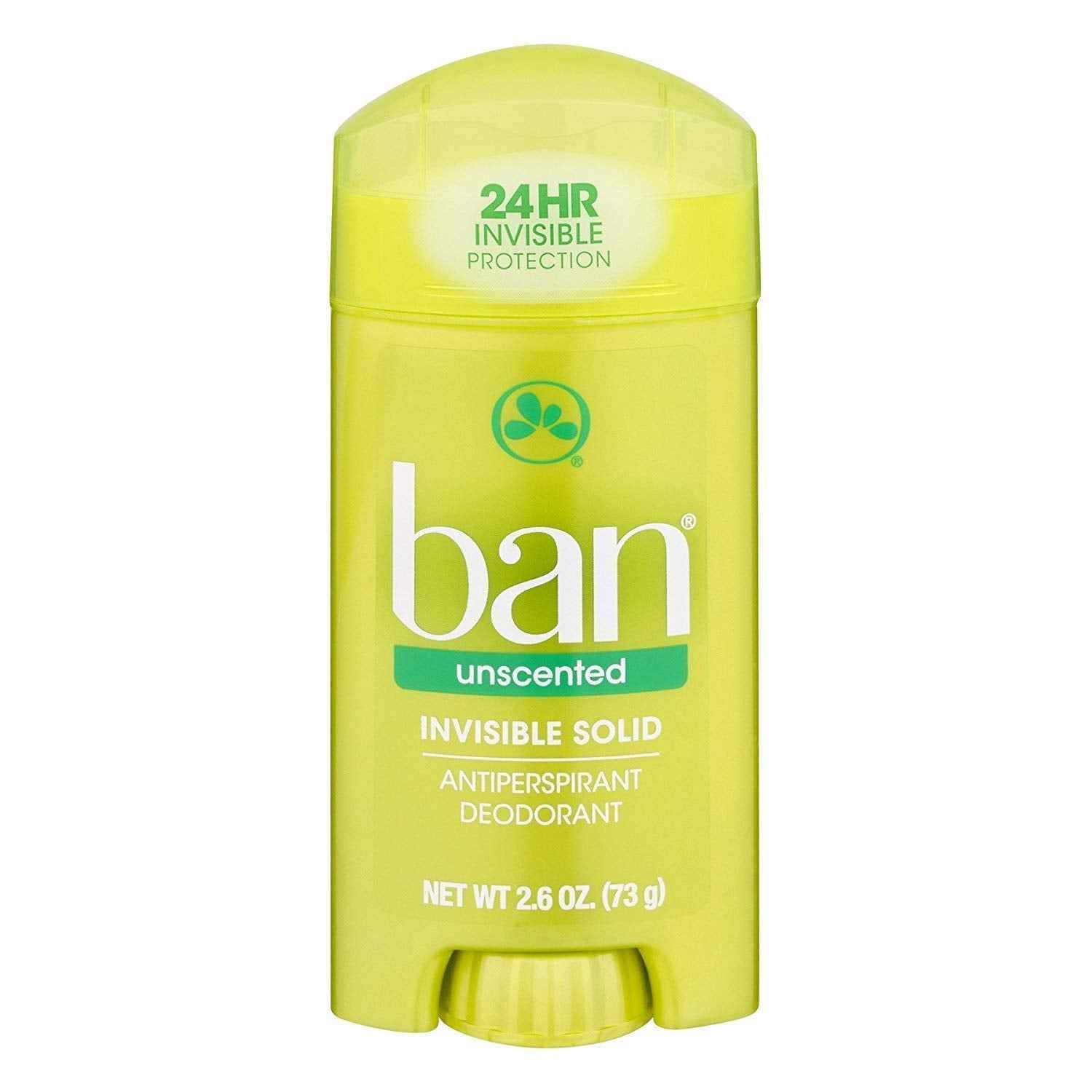 Ban Anti-Perspirant Deodorant Invisible Solid Unscented 2.60 oz (5 pack)