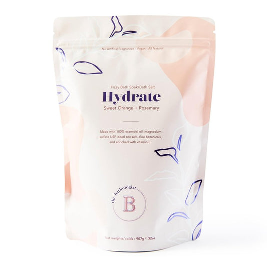 The Bathologist Sleep Fizzy, Lavender & Fresh Mint Bath Soak, Made with Magnesium Sulfate, Dead Sea Salt & Aloe Botanicals, for Restful Sleep and Stress Relief, Approximately 5 Baths, 32 oz