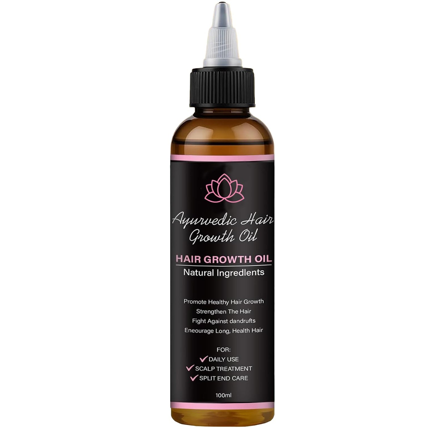 Lifewitqueenp Hair Care Growth Oil, Queenp Ayurvedic Hair Growth Oil, Lightweight for All Hair Types (1pcs)