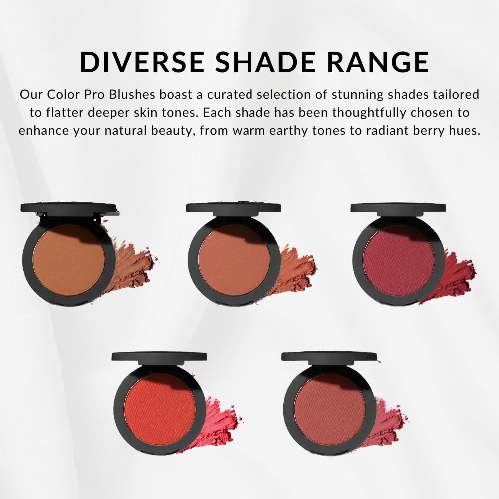 Flori Roberts Color Pro Blush - Pressed Powder for Buildable Coverage & Complexion Enhancement | Versatile Shades
