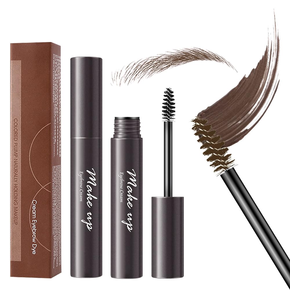 2pcs Dark Brown Brow Gel set – Volumizing, Buildable, Wax-Gel Hybrid for Full, Voluminous Brows, Locks Hairs in Place, Waterproof, Available in Brunette (01#)