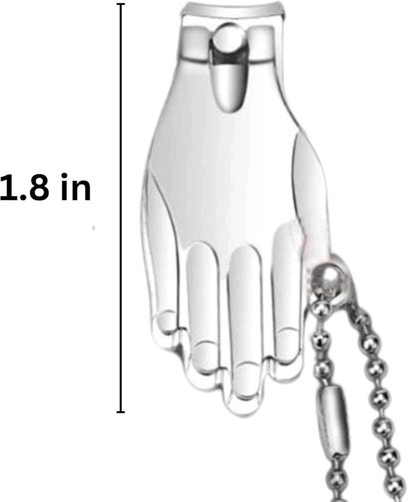 Mini Nail Clippers - Portable Finger Nail Clipper Keychain for Travel | Compact Design
