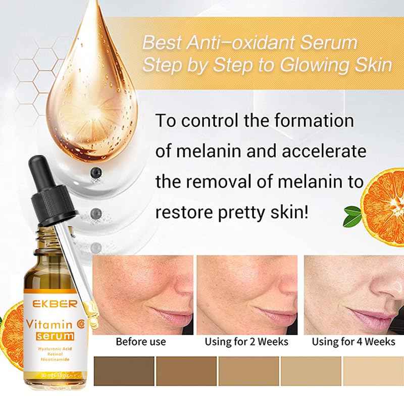 Vitamin C Serum with Hyaluronic Acid, Retinol and Niacinamide, 30ml Face Serum