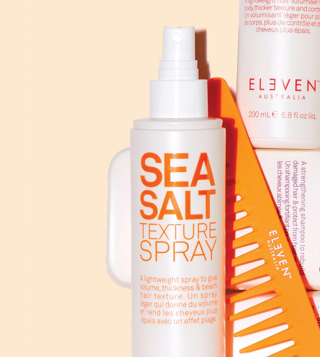 ELEVEN AUSTRALIA Sea Salt Texture Spray for Women & Men - Sea Salt Spray for Hair, Adds Volume, Hair Styling Product for Natural Beach Waves, Texturizing, Matte Finish, Travel Size - 1.7 fl oz