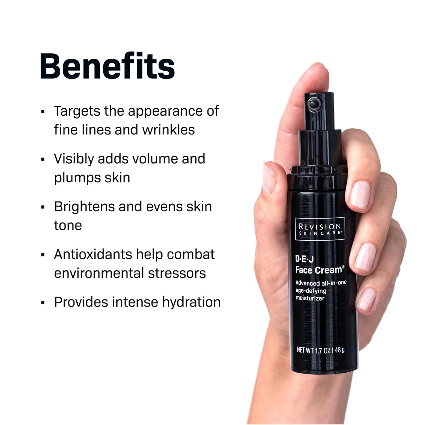 Revision Skincare D·E·J Face Cream - Advanced Anti-Aging Moisturizer | Lifting, Firming & Antioxidant-Rich Formula