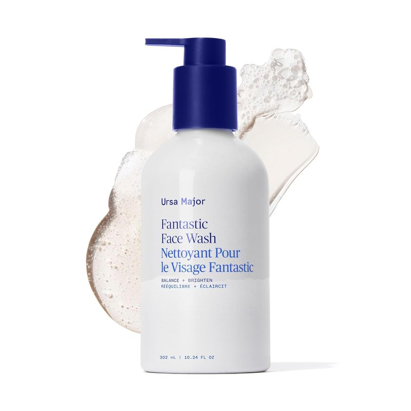 Ursa Major Face Wash - Natural Vegan Daily Foaming Cleanser | 10.24 oz for Men & Women