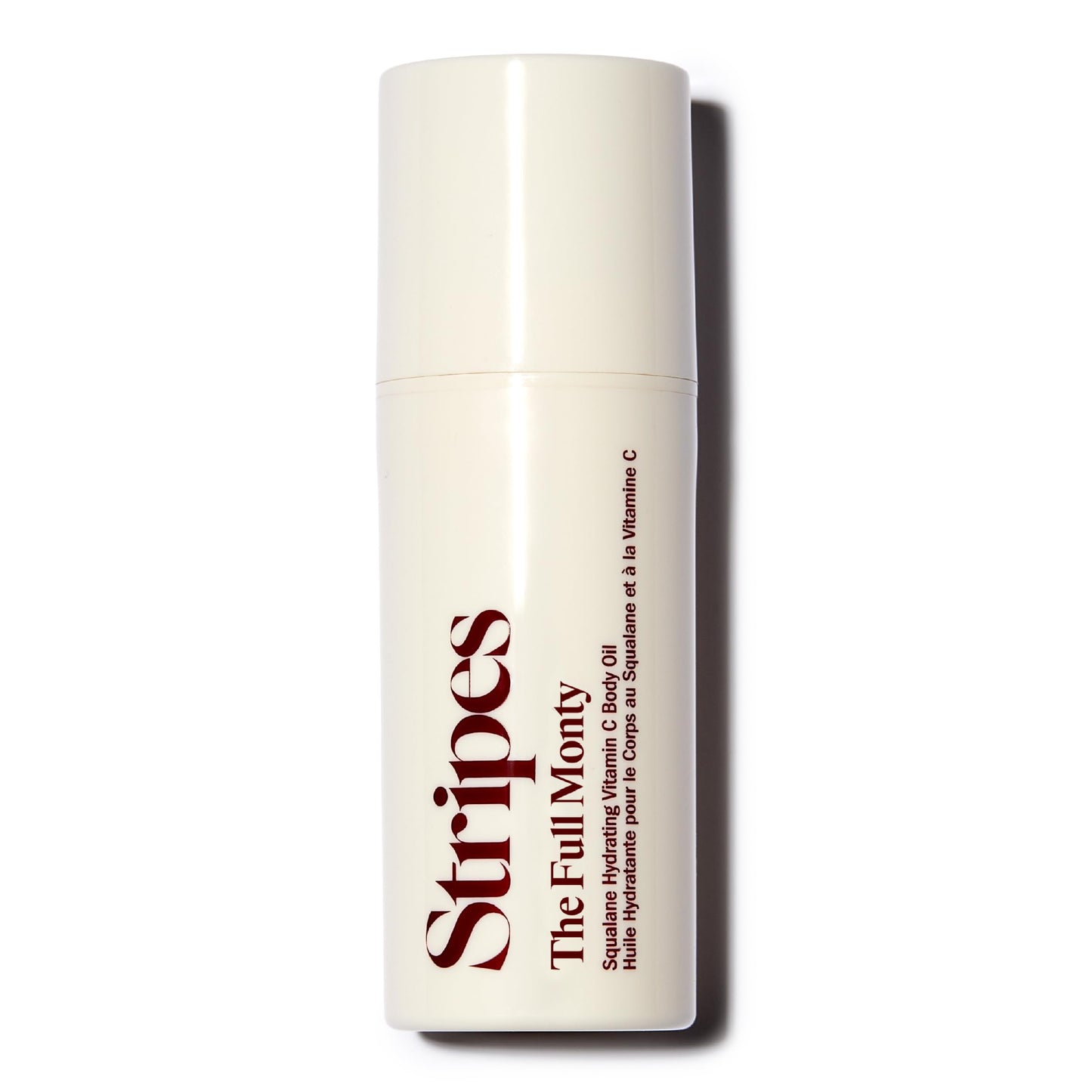 STRIPES Beauty Naomi Watts The Full Monty Post Shower Body Oil Brightens Hydrates With Squalane Vitamin C Improves Skin Softness Elasticity Dry Skin Travel Sized 1.0 Fl Oz