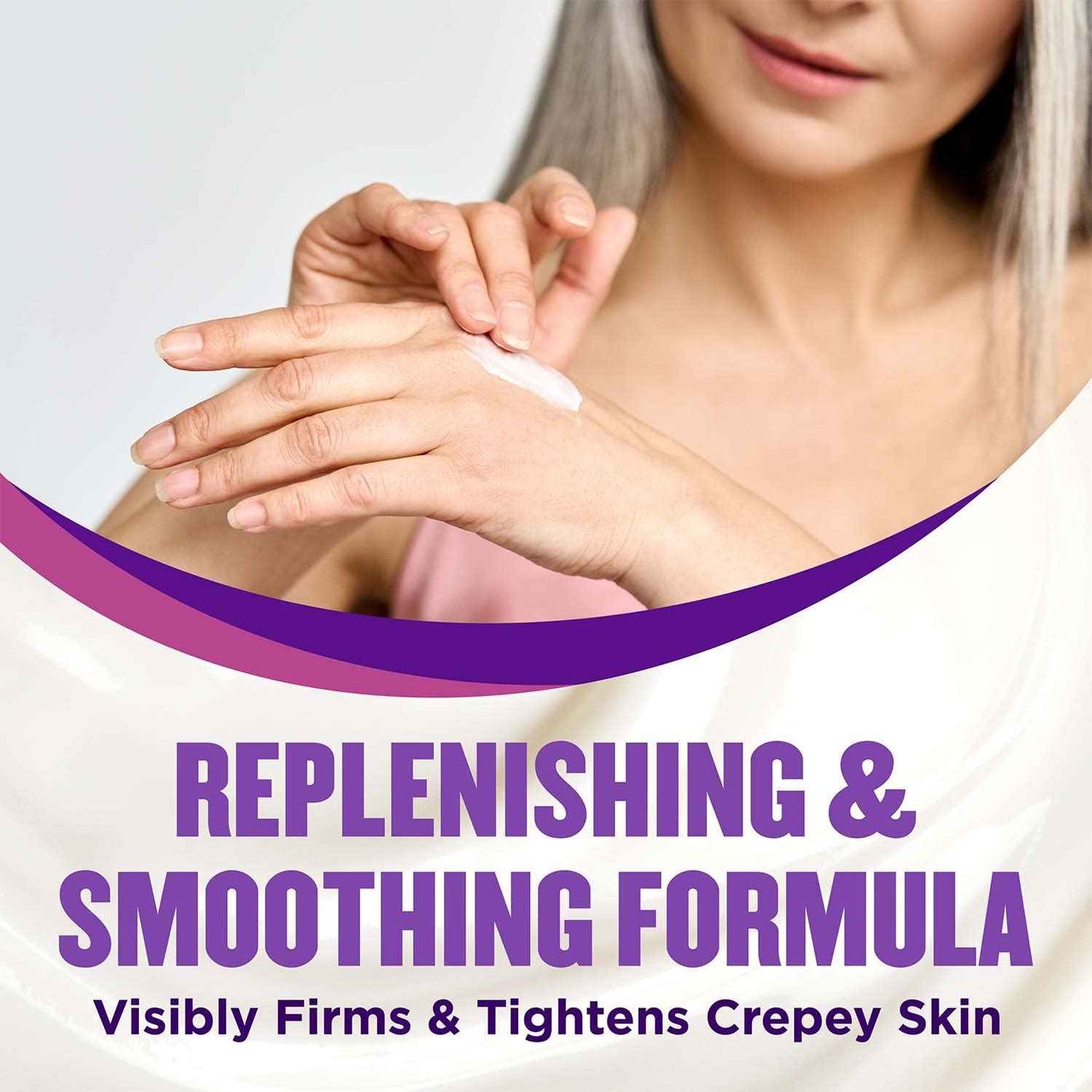 Gold Bond Age Renew Neck & Chest Firming Cream, 2 oz. & Hand Cream for Crepey Skin, 3 oz.