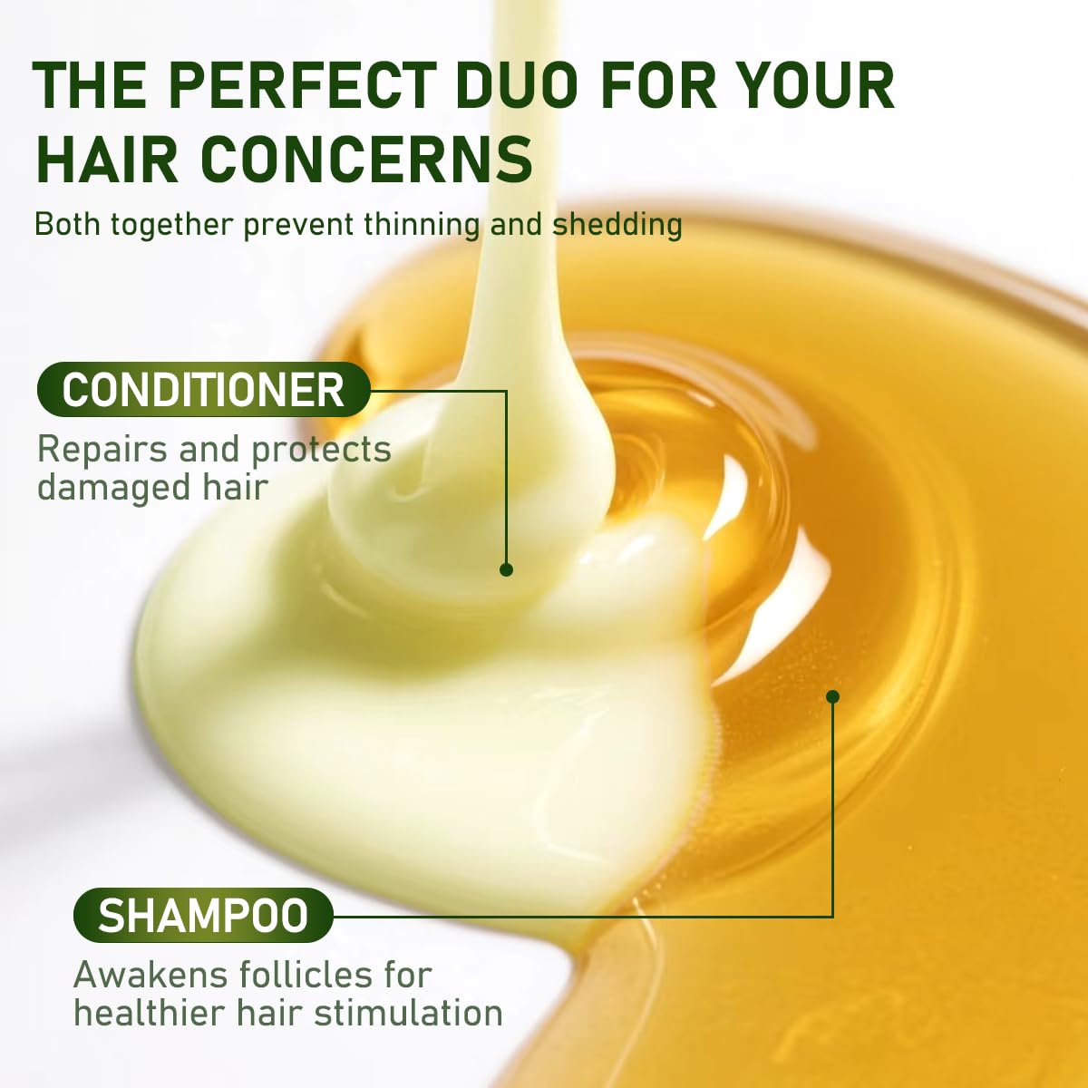 Gypsophila Batana Oil Shampoo and Conditioner, Hair loss and Batana Oil for Hair Growth Shampoo, Sulfate-Free for Both Men and Women 10.14 Fl Oz
