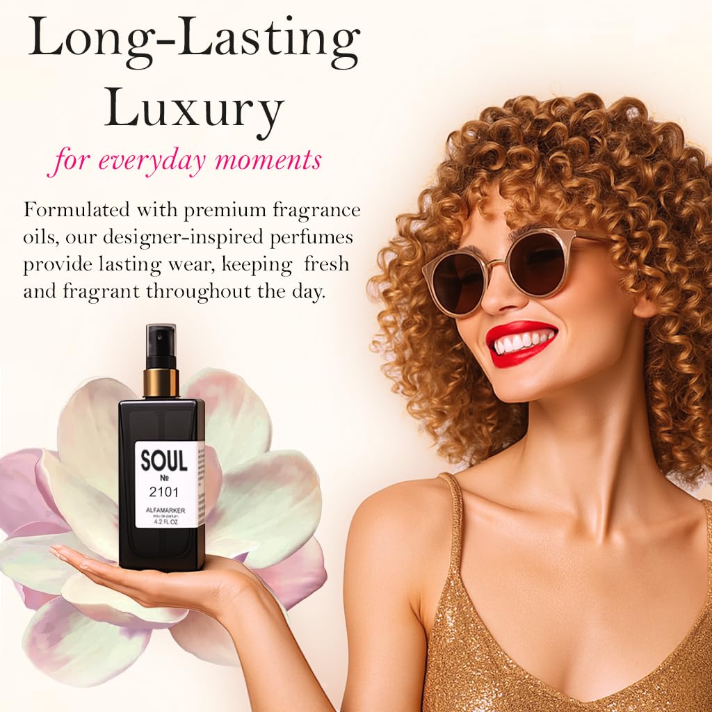 ALFAMARKER SOUL №2102 Money – Perfume for Women | Long Lasting Eau de Parfum Spray 4.0 Fl Oz / 120ml | Boutique-Inspired Musk Floral Women’s Fragrance