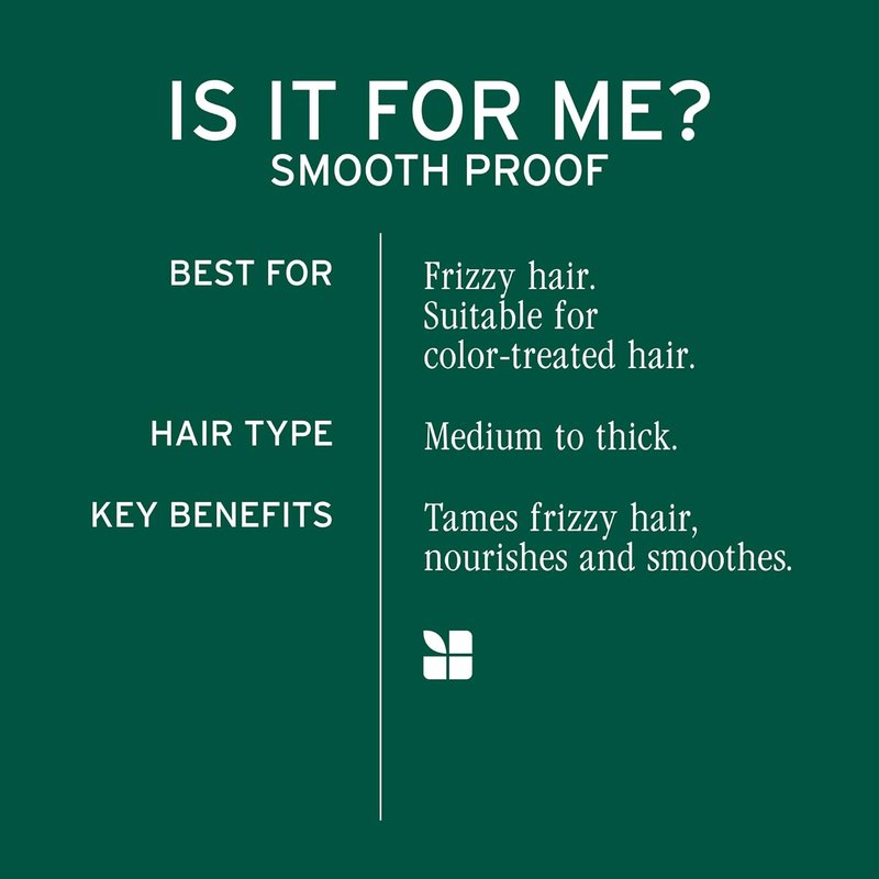 Biolage Smooth Proof Conditioner - Nourishing Formula for Frizzy Hair | Detangles & Smooths