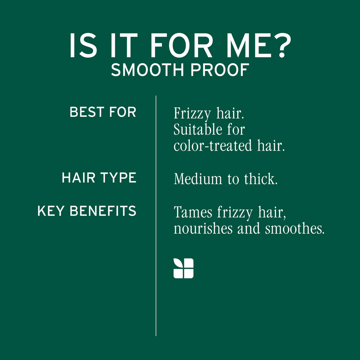 Biolage Smooth Proof Conditioner - Nourishes & Smooths Frizzy Hair, Detangles, Hydrates and Adds Shine, Infused with micro-dosed with Camellia Oil & Glycerin, Vegan & Paraben-Free, 8 Fl Oz