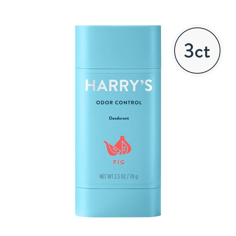 Harry's Aluminum Free Deodorant for Men - Odor Control, Fig Scent | 2.5 Oz, 3-Pack
