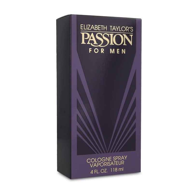 Passion Men's Cologne Spray by Elizabeth Taylor - 4 Fl Oz | Long-Lasting Fragrance