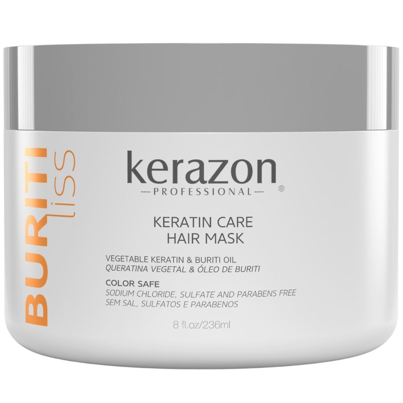Kerazon Professional Hair Mask Anti Frizz Keratin Care, Moisturizing, Deep Hydration for Dry Damaged Hair Buriti Liss