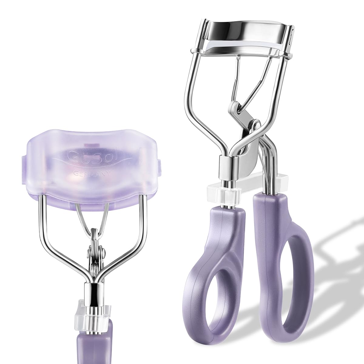 Eyelash Curler w/3 Refill Pads (Soft/Medium/Firm), Professional Lash Curler