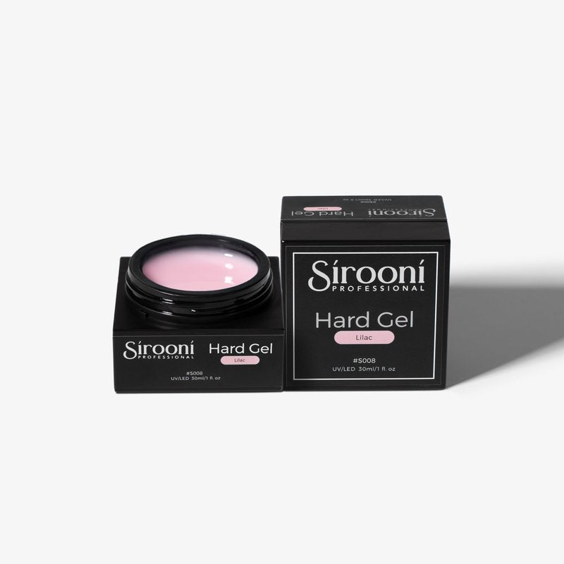 Sirooni Hard Gel for Nails – 30ml Builder Gel for Extensions, Strengthening, and Sculpting, Durable UV/LED Nail Gel for Salon and DIY Use (Lilac, Short)
