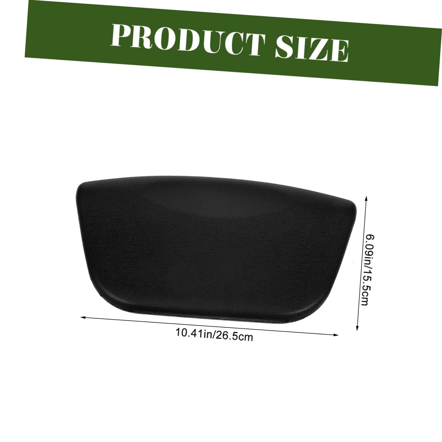 Mobestech Bath Pillow with Suction Cups for Bathtub Head and Neck Support Removable Spa Cushion for Soaking Tub 10.43 X 6.1 X 1.97 Inches Comfortable and Easy to Clean