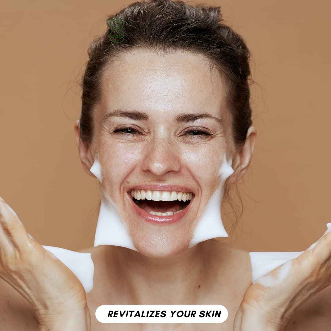 Red Rose Naturals Turmeric Soap for All Skin Types, Face and Body Cleanser with Lemon Scent, Daily Refreshing Face Wash, Made in USA, Vegan 8 oz.