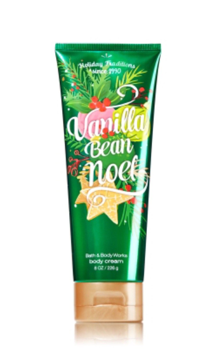 Bath & Body Works Vanilla Bean Noel Body Cream 8 oz Pack of 3 (packaging may vary)