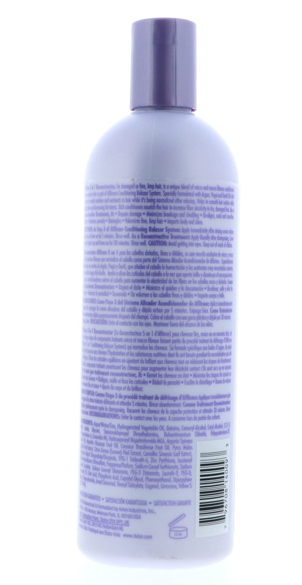 Affirm 5 In 1 Reconstructor by Avlon for Unisex - 16 oz Treatment