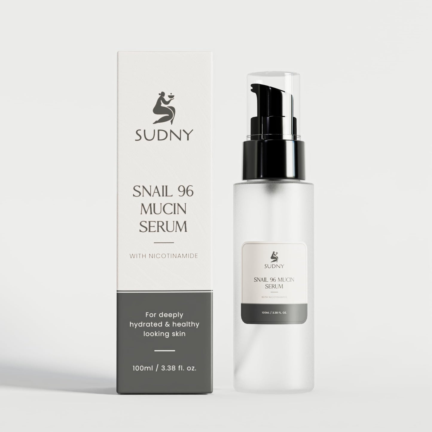 SUDNY Snail Mucin 96% Repairing Essence with Niacinamide, Aloe Vera & Glycerin - Snail Mucin Serum to Hydrate & Repair Dull Skin & Fine Lines- Gentle Skincare Serums with Snail Serum for Everyday Care