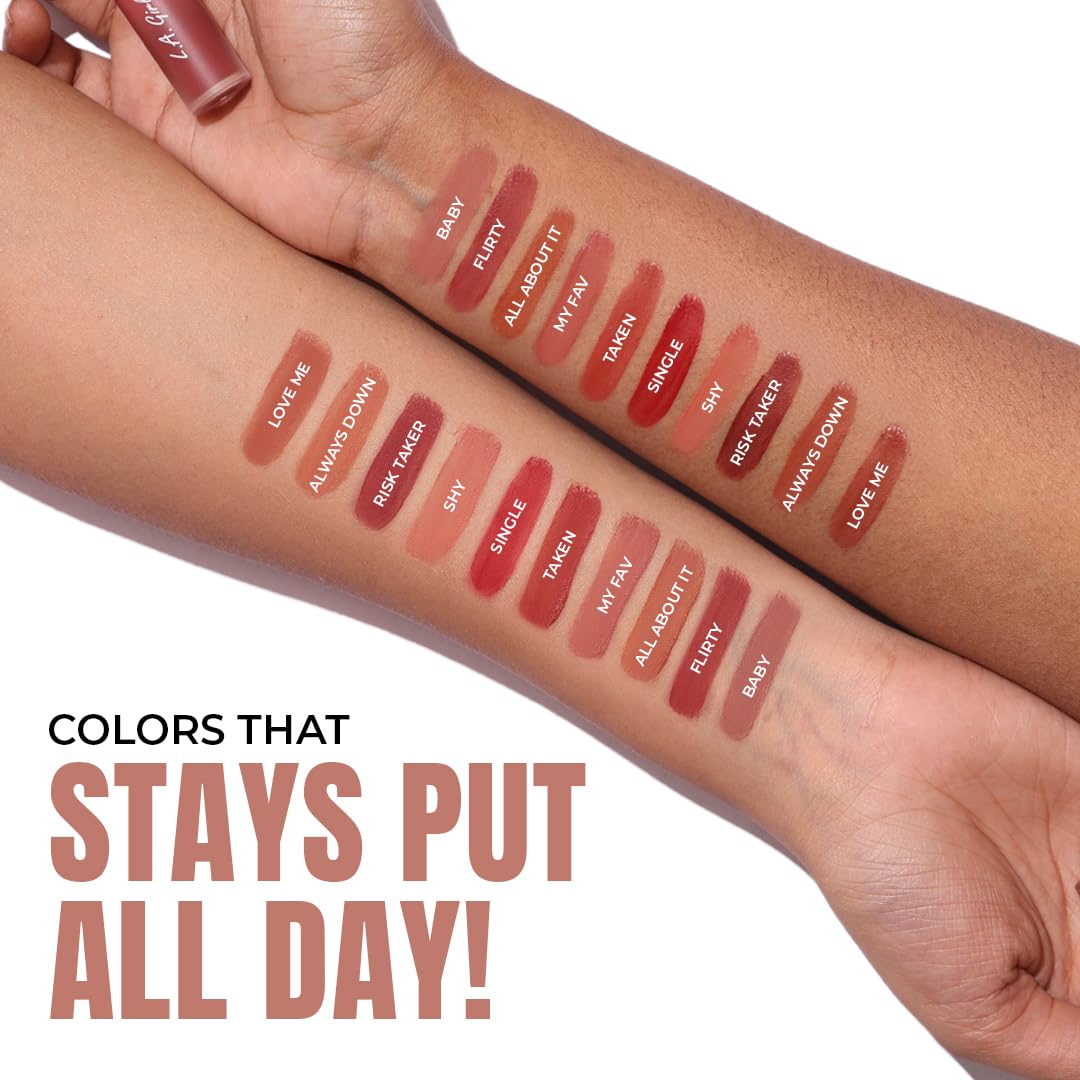 L.A. Girl Lip Haze Soft Matte Lip Color, Single GLC769