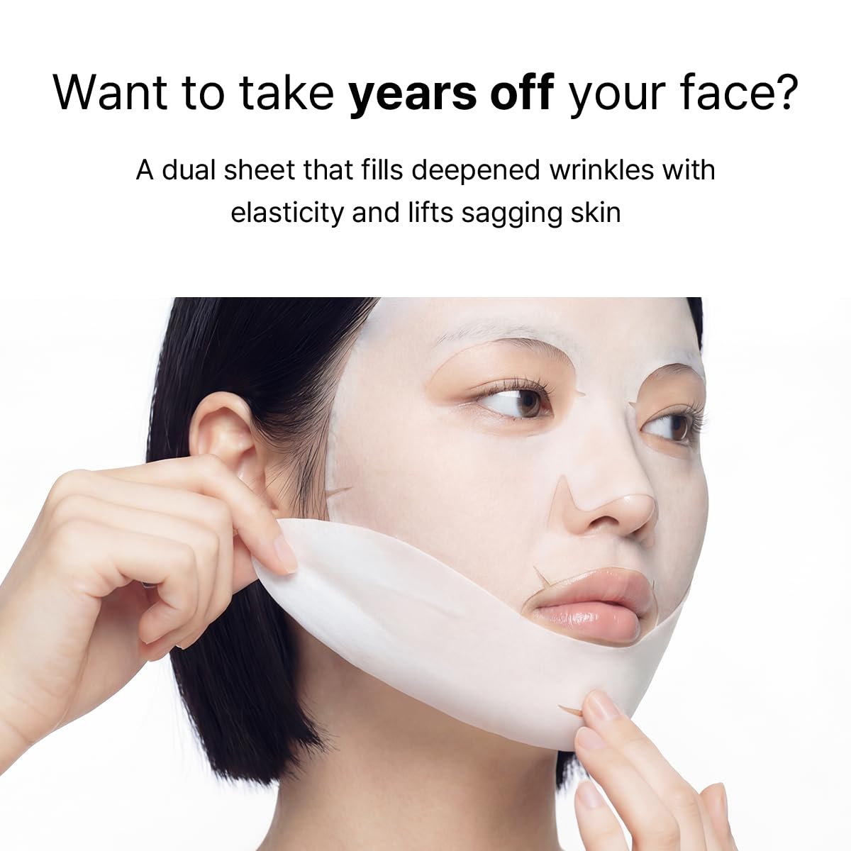 Mediheal Retinol Collagen Cream Lifting Mask (10 Counts) for V Line Mask, Anti-Aging - Helps Reduce Fine Lines & Wrinkles, and Smoothens Skin
