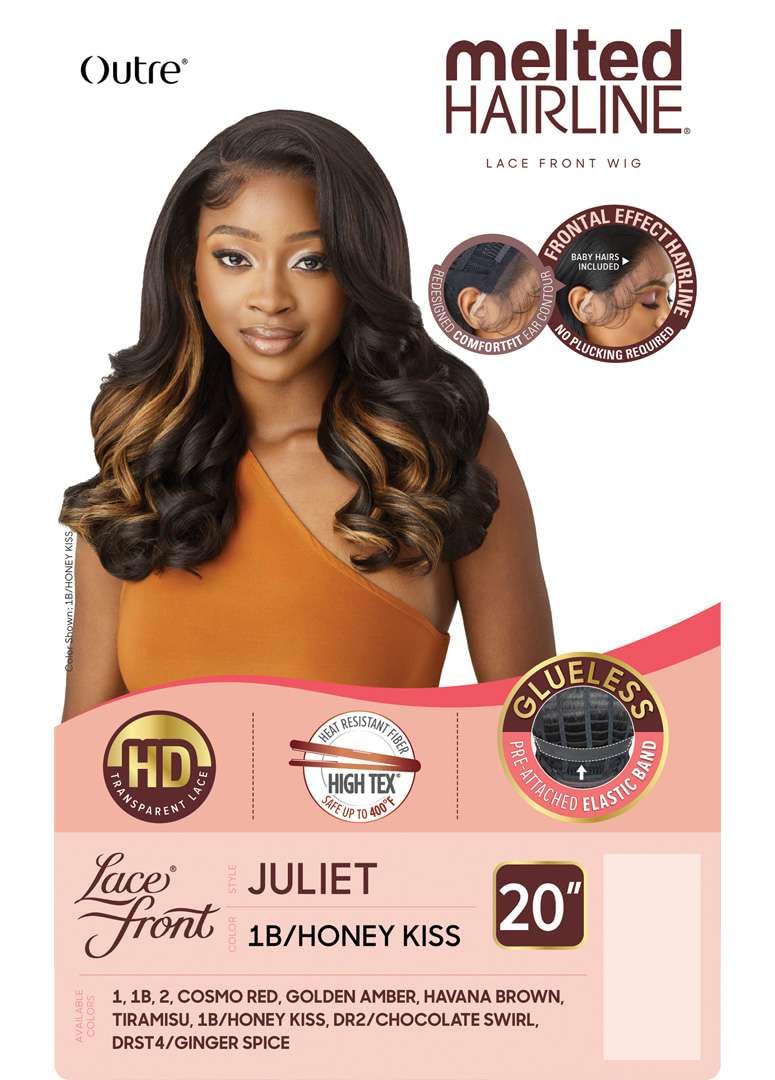 Outre Lace Front Wig - Melted Hairline - Juliet (JET BLACK 1)