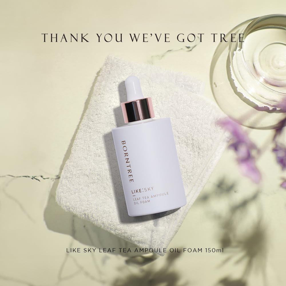 BORNTREE Like Sky Leaf Tea Ampoule Oil Foam Cleanser 5.07 fl oz