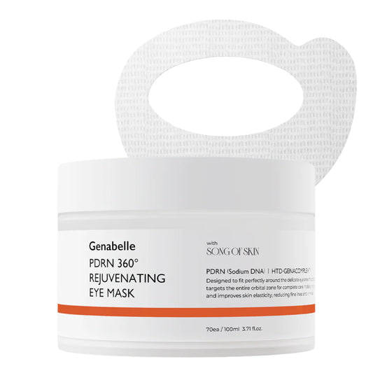 Genabelle PDRN 360° Rejuvenating Eye Mask – Full Eye Area Eye Patches for Hydration, Firming & Elasticity with PDRN & Peptides – Targets Dark Circles, Puffiness & Fine Lines, Glass Skin – 3.38 fl oz.