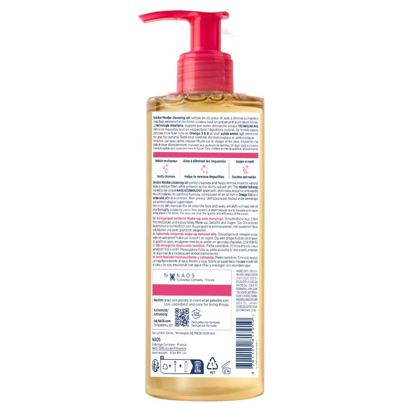 Bioderma Sensibio Micellar Cleansing Oil - Gentle Face Cleanser for Deep Cleansing | 6.7 Fl Oz