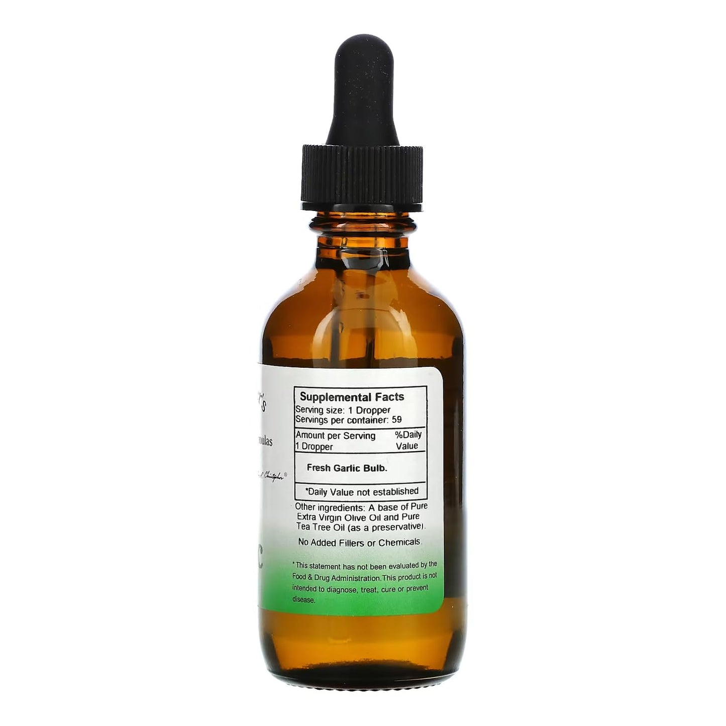 Christopher's Original Formulas Oil of Garlic Extract 2 Ounces - Pack of 2 - Premium Herbal Supplement - Cold-Pressed & Pure Liquid Garlic Oil | Versatile Use