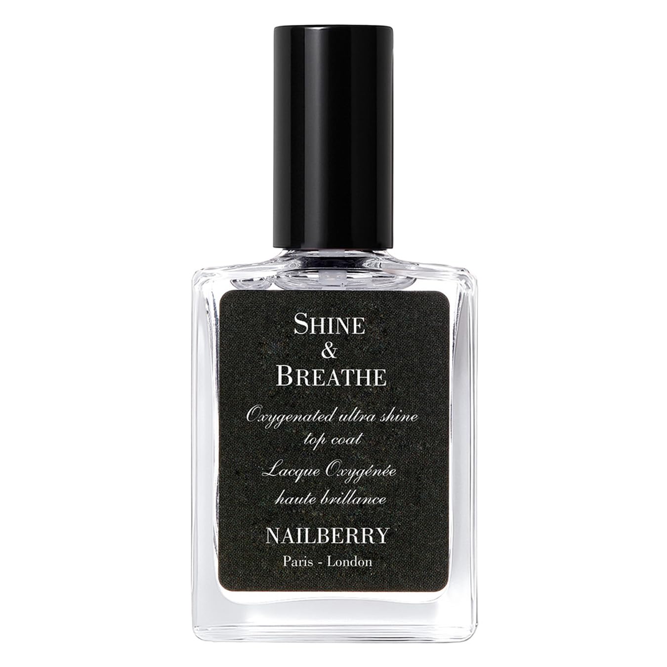 Nailberry Shine & Breathe Oxygenated Top Coat | High Gloss Nail Polish Top Coat | Boosts the Vibrancy, Shine & Staying Power of Nail Polish | Vegan | Certified Halal and Cruelty Free | 12-Free | 15 ml