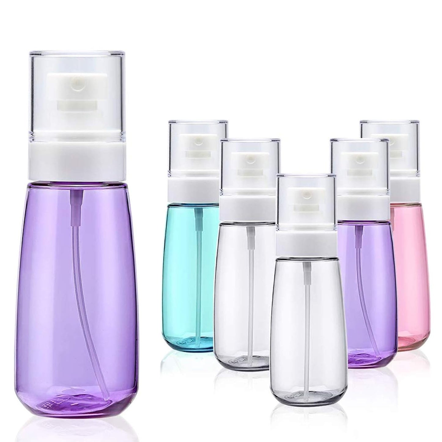 Cosywell Fine Mist Spray Bottle TSA Approved 3.4oz/ 100ml Empty Cosmetic Refillable Travel Containers Plastic Hair Spray Bottle Sprayer for Perfume Skincare Makeup Lotion (3color)